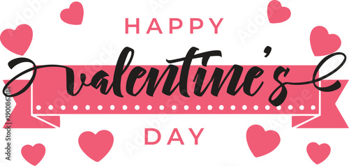 Celebrating love with a festive valentine's day graphic design