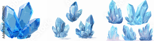 Luminous Levitation of Blue Crystals