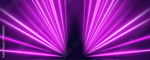 Magenta luminous expressway with sparkling motion trails, flowing neon curves and vibrant digital acceleration vector
