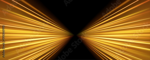 Fiery amber motion streaks cut through the darkness with vibrant speed energy and dynamic blur. Perfect for racing themes and futuristic tech compositions vector