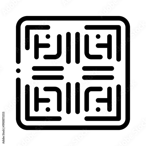 qrcode line icon
