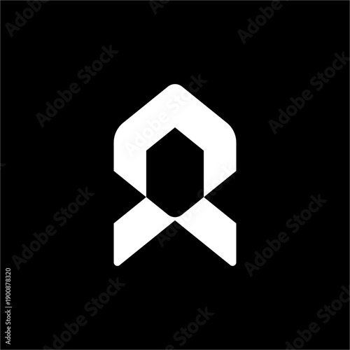 Bold, symmetrical "A" frame featuring a prominent hexagonal core for a heavy-lift rocket feel.