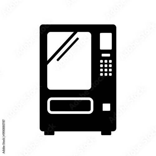 Vending Machine Vector Illustration | Automatic Snack and Drink Dispenser | Retail Machine Design