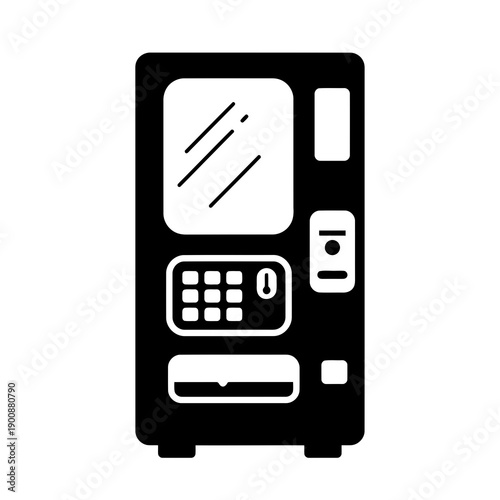 Vending Machine Vector Illustration | Automatic Snack and Drink Dispenser | Retail Machine Design