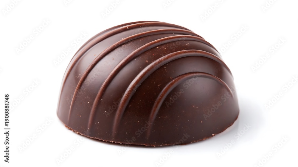 Fototapeta premium A close up view of a rich dark chocolate confection