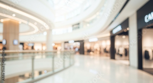 Wallpaper Mural Chic Shopping Mall Interior with Soft Lighting, Abstract Art, and a Relaxing Commercial Atmosphere. Torontodigital.ca