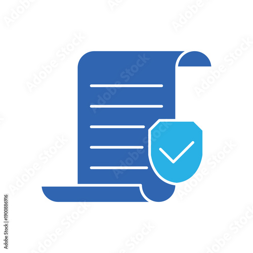 Policy icon, isolated on white background.