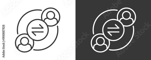 Engagement Icon Set Vector Collection Isolated In Black And White