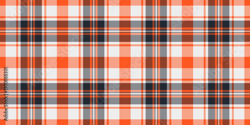Pretty fabric seamless textile, underwear pattern vector check. Fluffy tartan background plaid texture in red and grey colors.