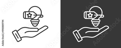 Branding Icon Set Vector Collection Isolated In Black And White