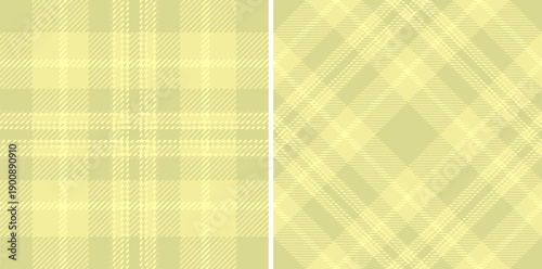 Warm, vintage inspired tartan pattern. A timeless woven texture in soft yellow tones, perfect for textile design, backgrounds, or digital projects.