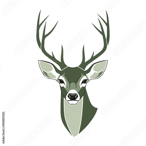 deer head vector
