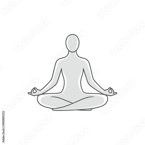 vector illustration of yoga pose