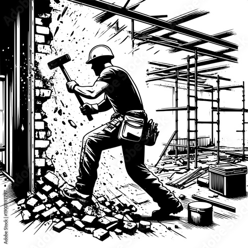 Heavy Duty Demolition Worker