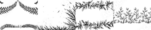 Elegant Laurel Frame with Decorative Branch Design