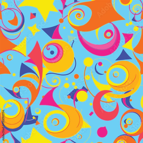 Flat design stained glass background