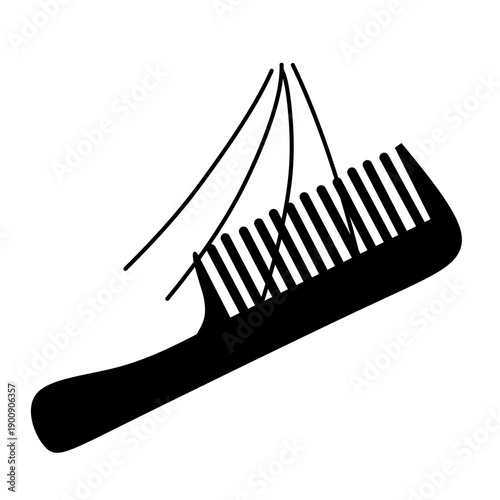 Comb and hair loss vector