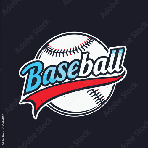 Baseball logo template design