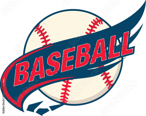Baseball logo template design