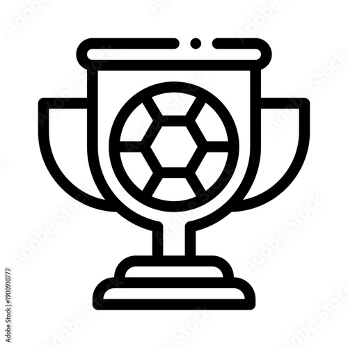 trophy line icon