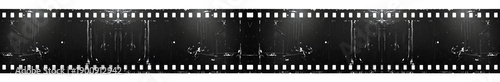 Collection of 35mm photographic film with exposed frames, Set of png on transparent background