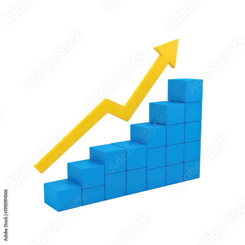 A graphical representation of a rising trend with an upward arrow Free Download A graphical representation of a rising trend with an upward arrow - GFXLoad