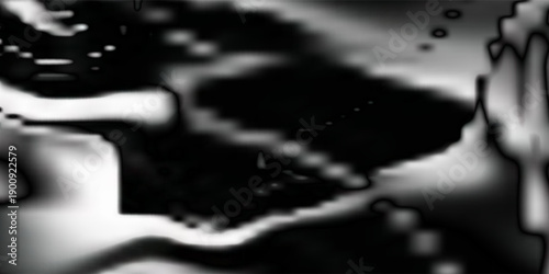 Dark liquid wave metal background. Metallic liquid surface. Silver liquify background. Black and white liquid background texture. vector illustration