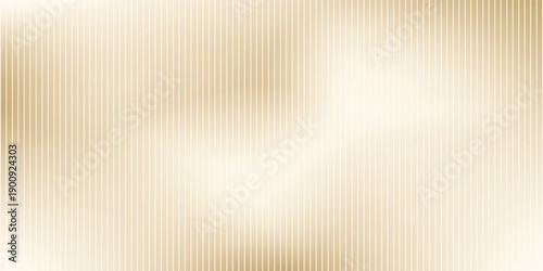 Modern and minimal reeded glass partition in sunlight on beige gold colored wall background for luxury, organic, beauty, cosmetic product display