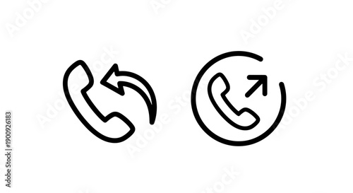 Icons for missed calls and outgoing calls