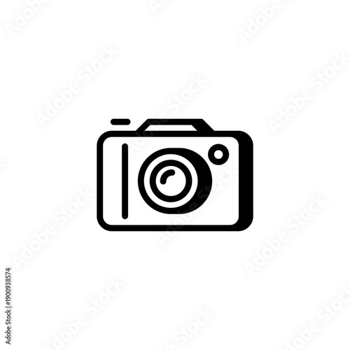 Camera line icon, photography and photo equipment