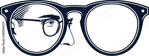 Face with Glasses Design