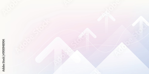 Modern blue creative economy investment report chart arrow up illustration background