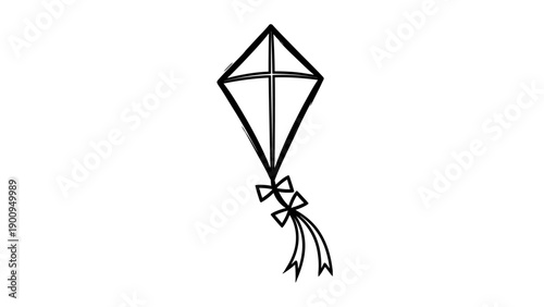 Kite Flying High in Air.