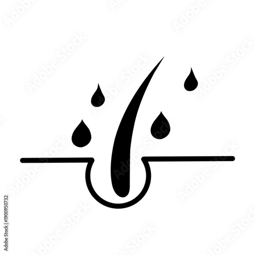 Hair care vector icon