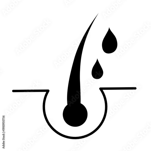 Hair care vector icon