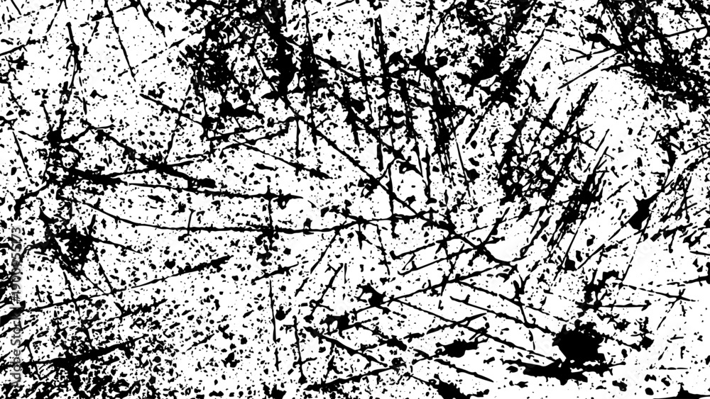 Obraz premium Heavy grunge texture overlay. Black and white distressed scratched background.