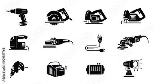Set of Power Tools Icons