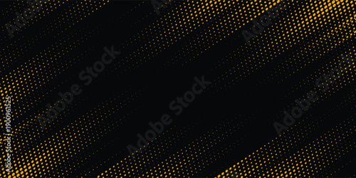 Dots pop art comics sport style vector illustration. Dots halftone yellow and black color pattern gradient grunge texture dots sport