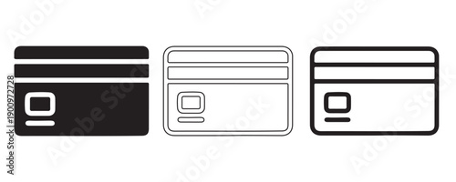 Digital Financial: A sleek monochrome representation of a credit card, designed for the modern digital age, perfect for finance concepts.