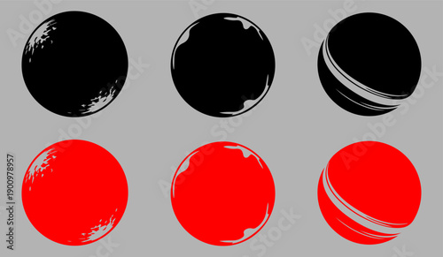 A collection of six planets with varying surface features and colors.