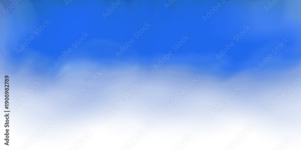Fototapeta premium Vibrant blue and white horizontal abstract blur