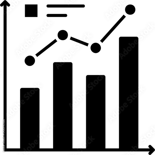 Glyph Solid Revenue Growth Icon