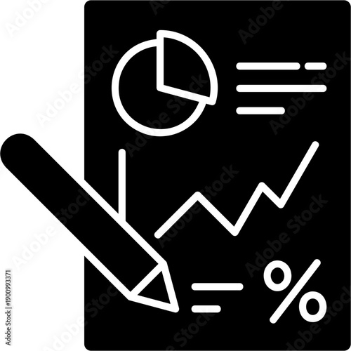 Glyph Solid Revenue Summary Icon