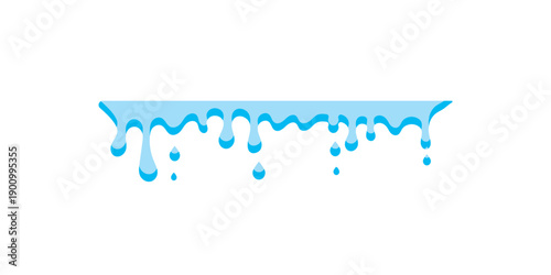 Dripping paint vector set featuring melting liquid ink drops and flowing oil stains. blobs and splashing slime shapes for graffiti design elements.