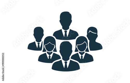 Set of diverse male and female people avatar silhouette icons for user profiles social media identity and account representation