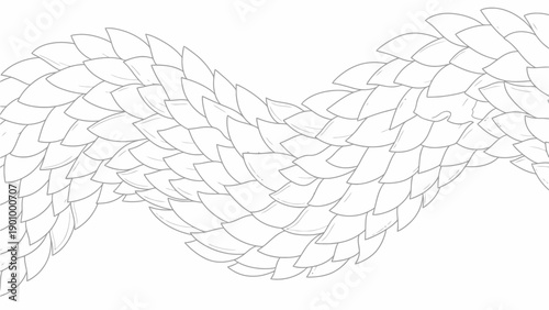 Abstract Gray Braided Pattern Design Element