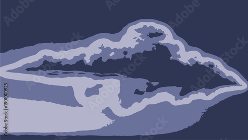 Wavy Ocean Wave Illustration