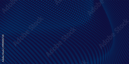 blue wavy halftone background. Dot pop art sport style vector.
