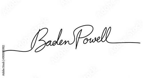 Baden Powell signature