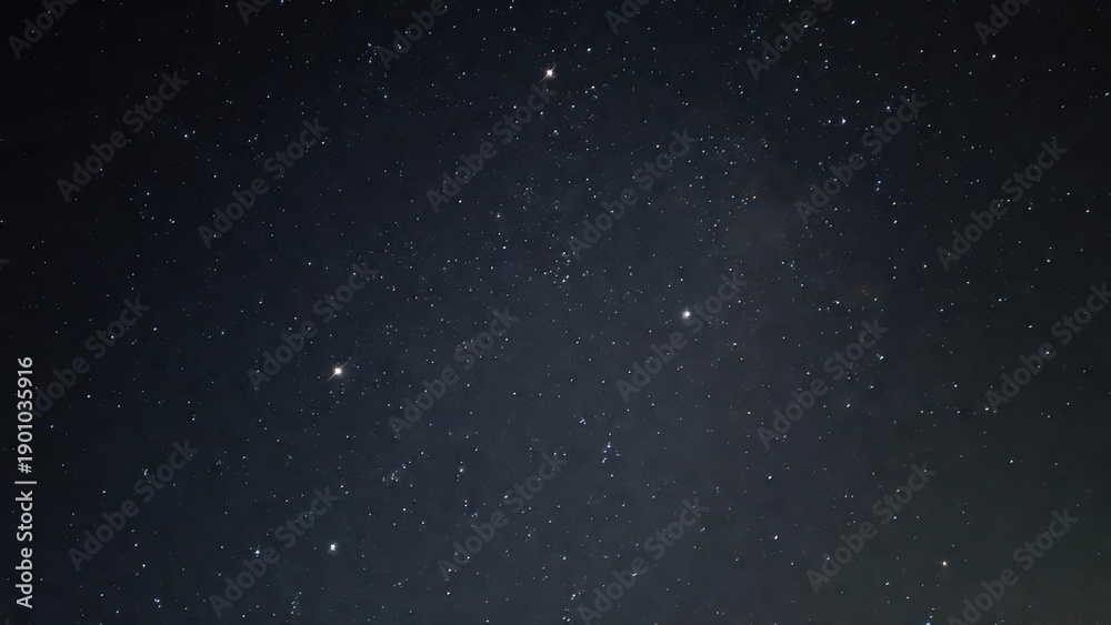 Fototapeta premium Starry night sky with constellations.